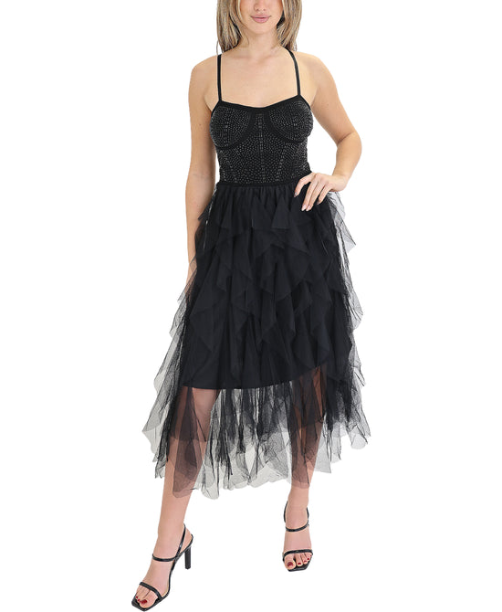 Crystal Bodice Dress w/ Tulle Bottom view 