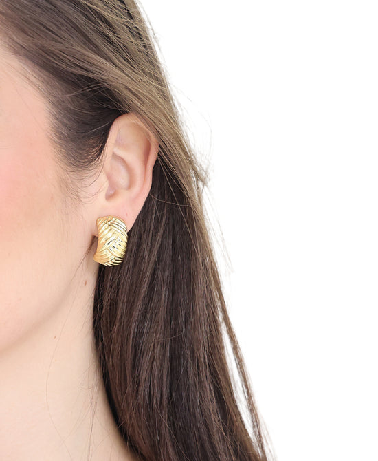 Textured Clip On Earrings view 