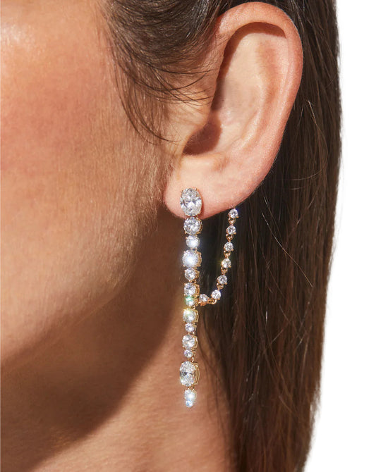 Crystal Statement Earrings view 