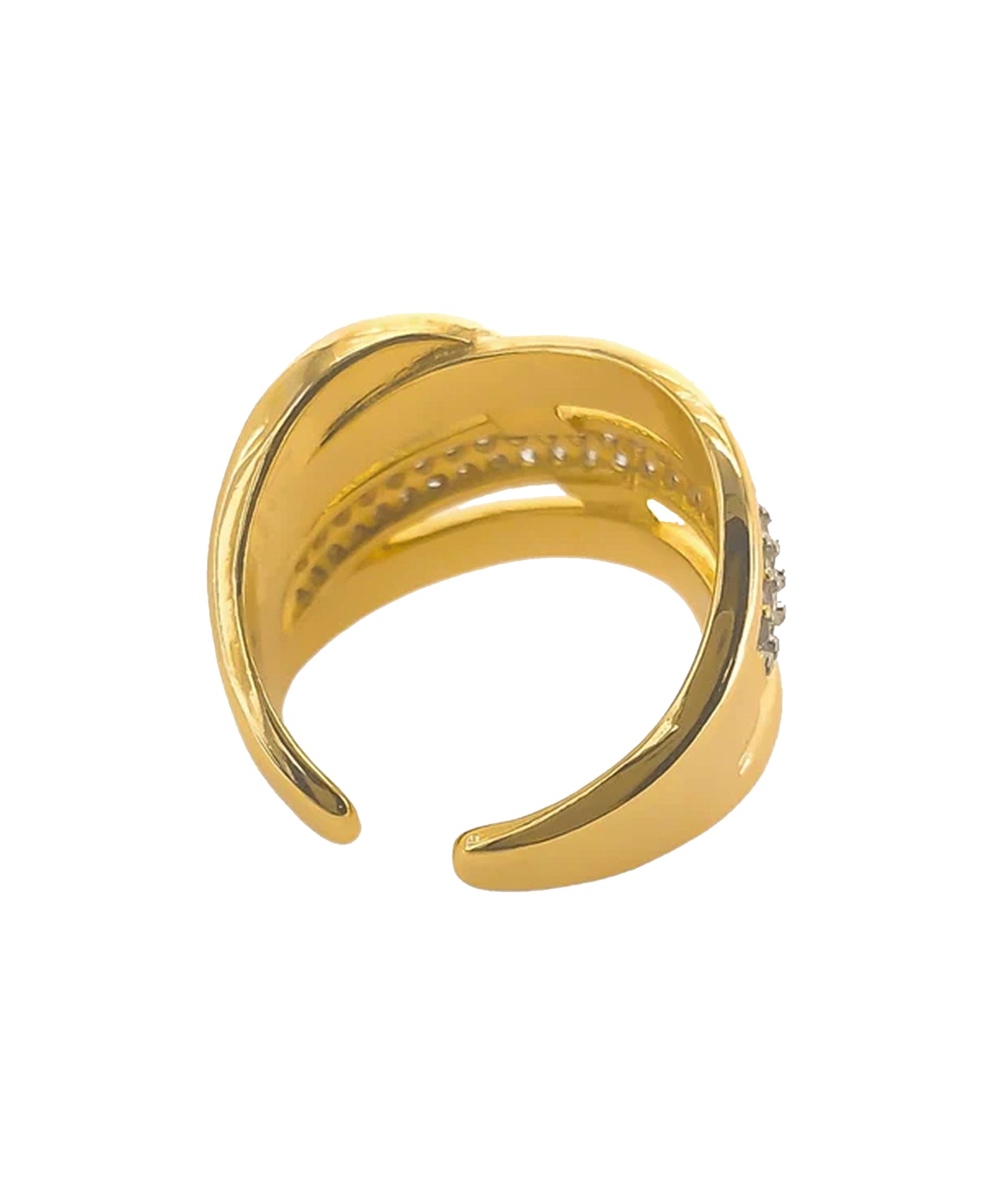 Cubic Zirconia Twist Ring view 2