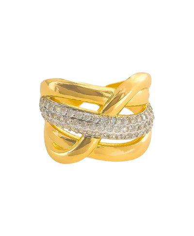 Cubic Zirconia Twist Ring image 1