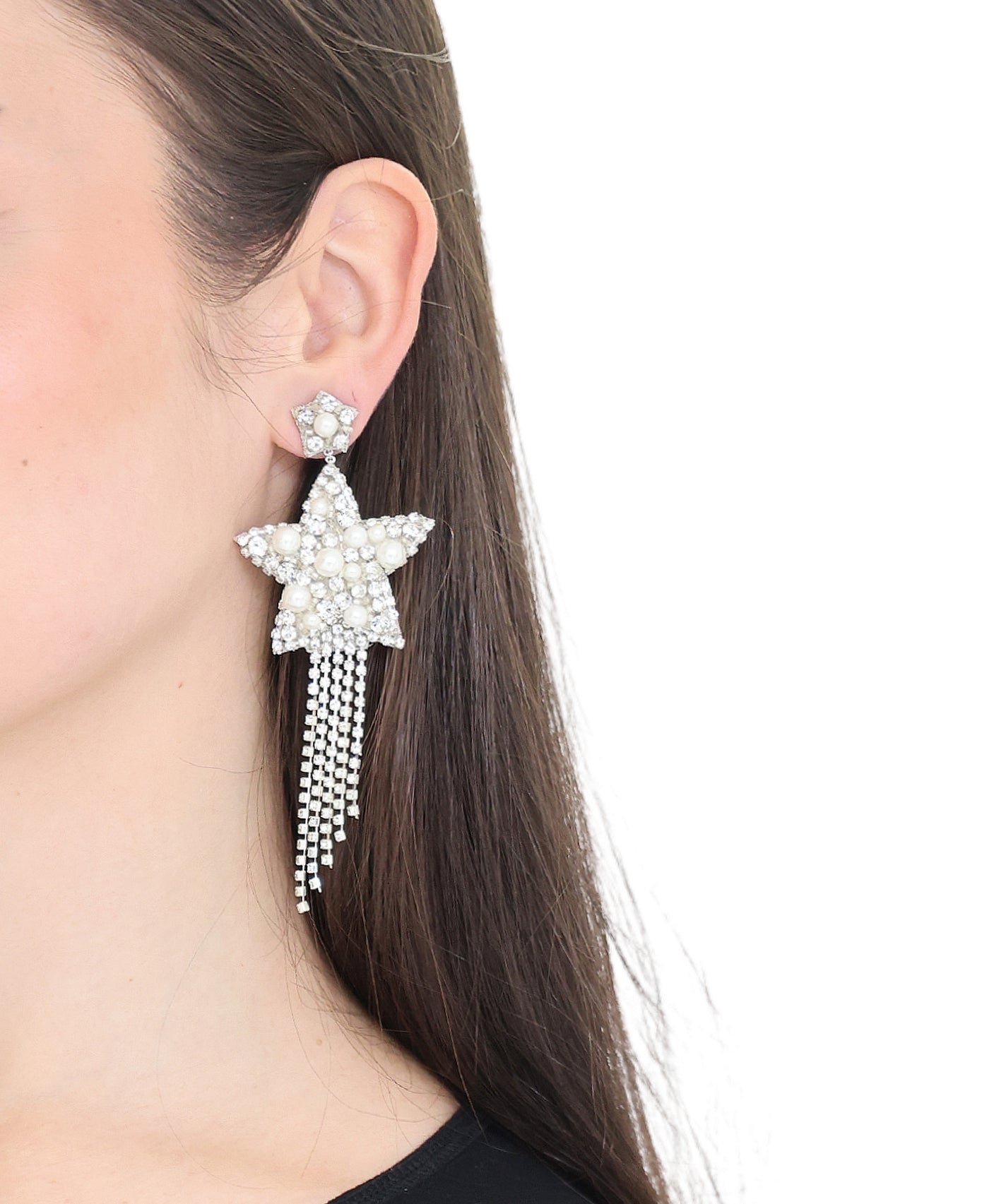 Star Fringe Earrings view 1