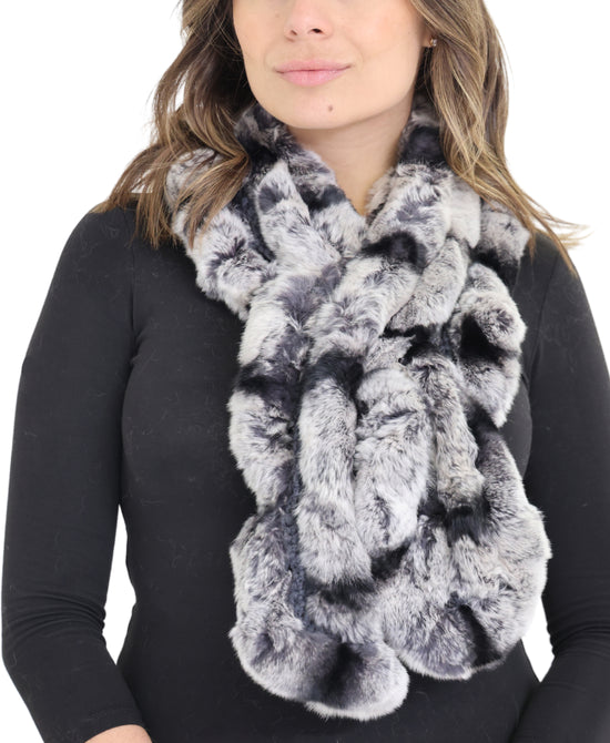 Fur Crochet Scarf view 