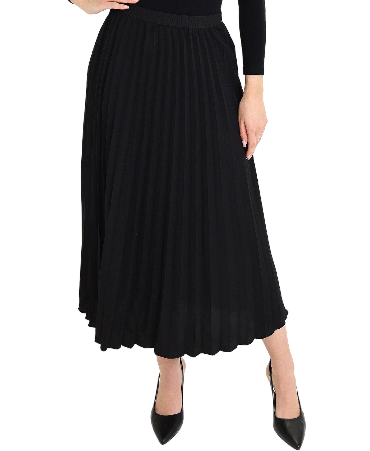 Pleated Midi Skirt view 1