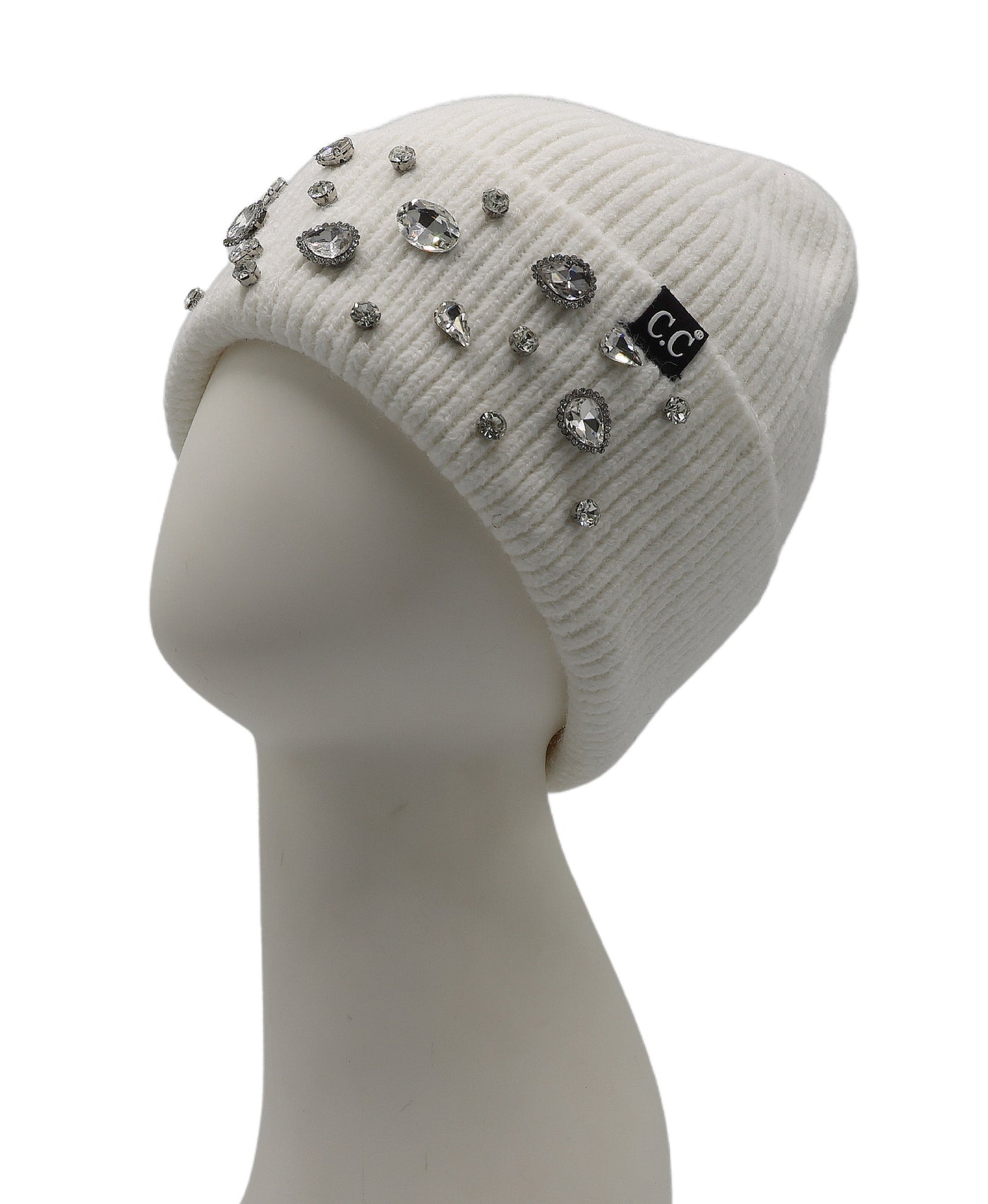 Knit Hat w/ Rhinestones view 1