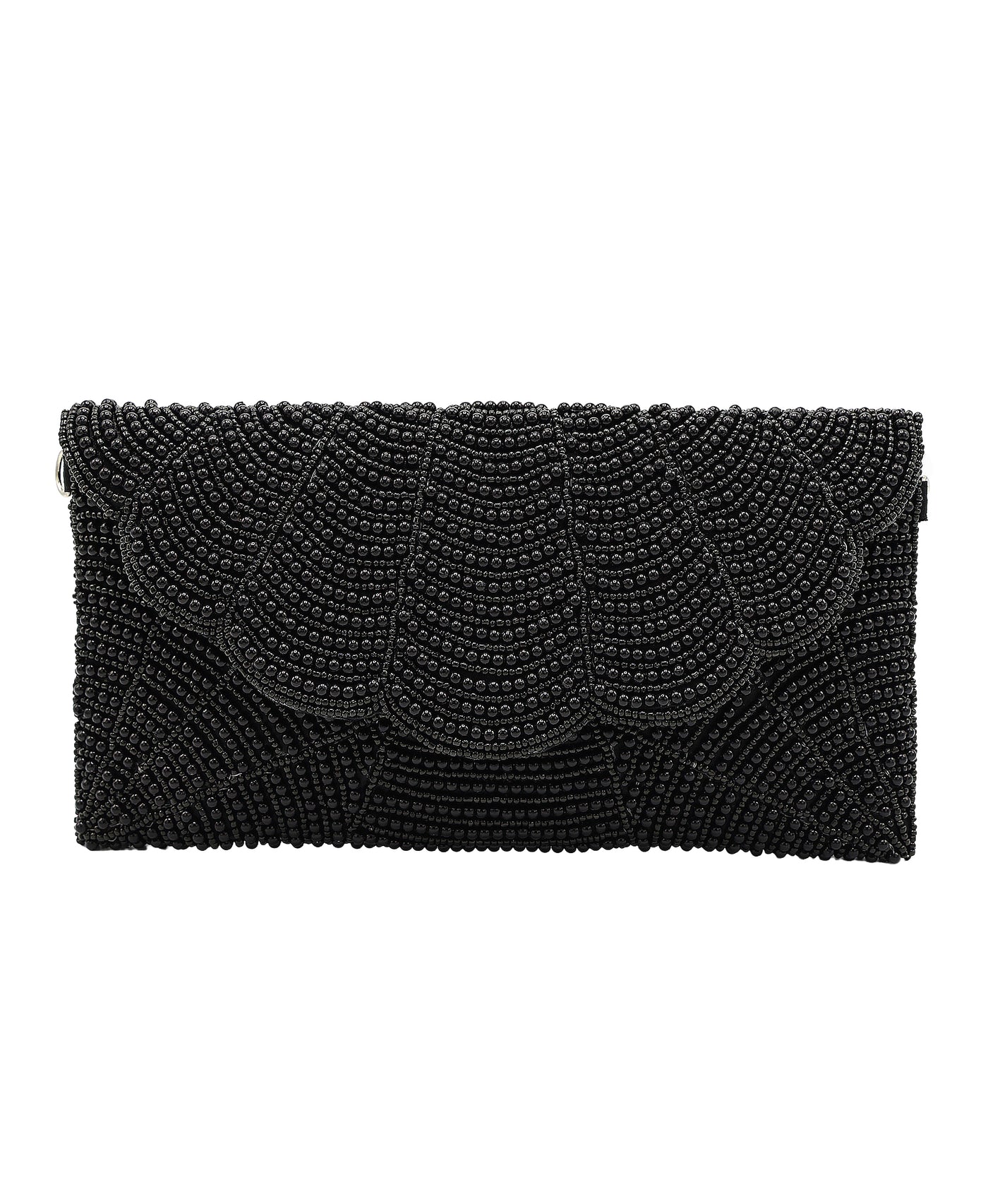 Beaded Scallop Clutch Bag view 1