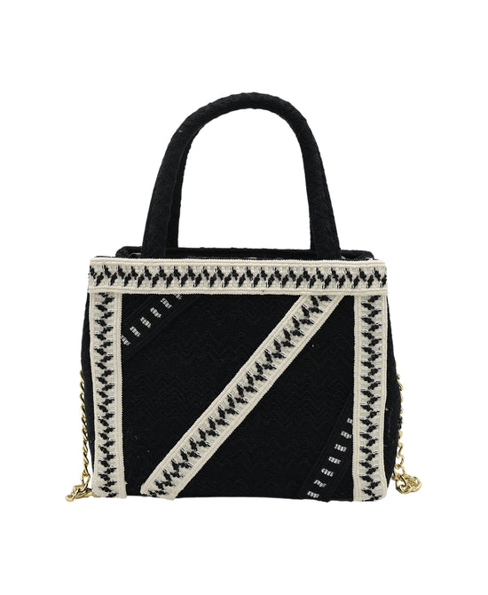 Small Printed Fabric Handbag view 