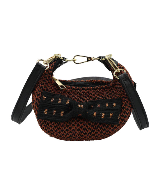 Mini Metallic Mesh Crossbody Bag w/ Bow view 