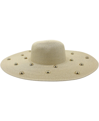 Floppy Straw Hat w/ Grommets image 1