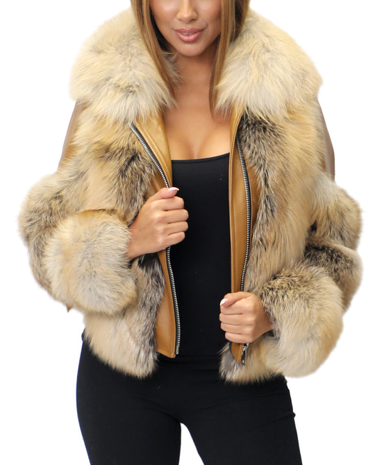 Leather & Fur Jacket view 